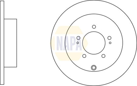 Napa NBD5428 Brake Disc - 1