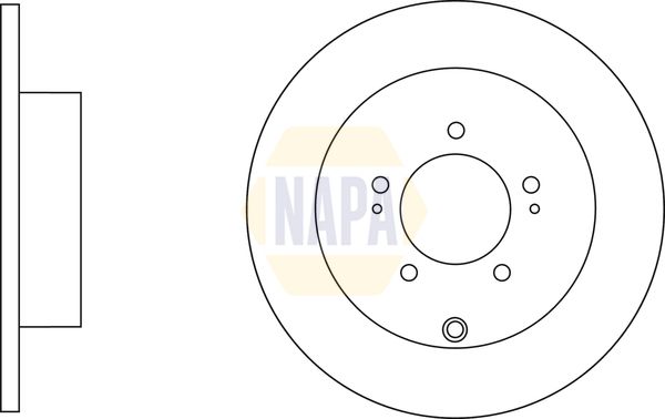 Napa NBD5428 Brake Disc - 1