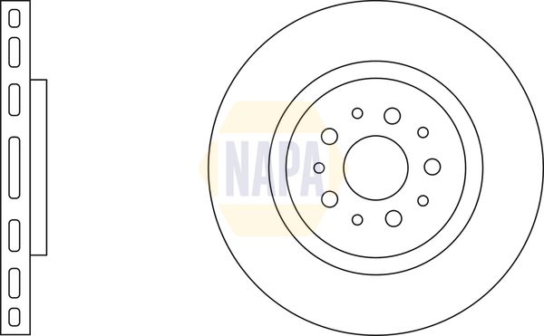 Napa NBD5437 Brake Disc - 1