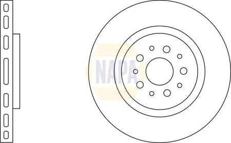 Napa NBD5437 Brake Disc - 1