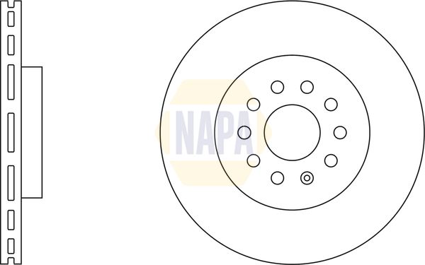 Napa NBD5445 Brake Disc - 1