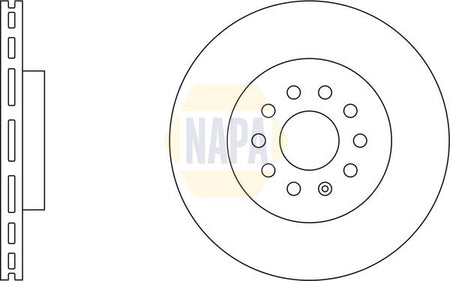 Napa NBD5445 Brake Disc - 1