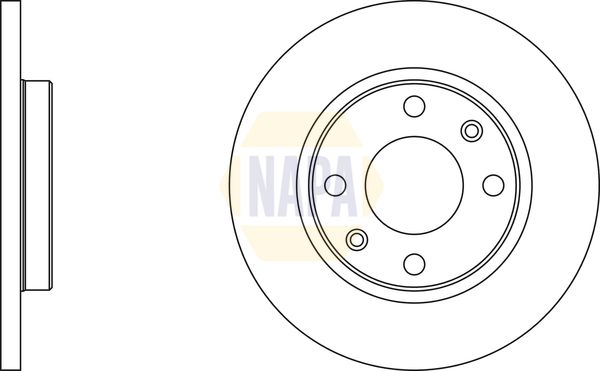 Napa NBD5450 Brake Disc - 2