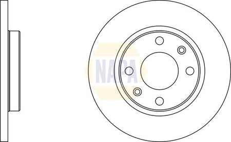 Napa NBD5450 Brake Disc - 2