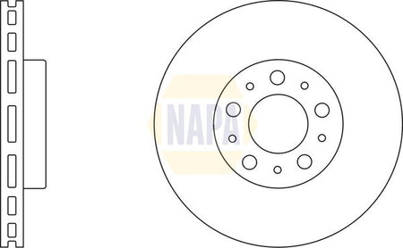 Napa NBD5453 Brake Disc - 2