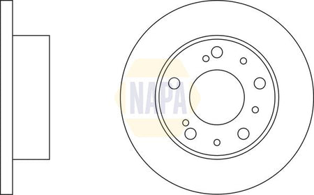 Napa NBD5454 Brake Disc - 1