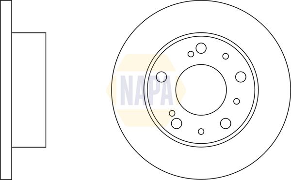 Napa NBD5454 Brake Disc - 1