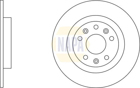 Napa NBD5465 Brake Disc - 2