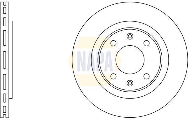 Napa NBD5466 Brake Disc - 2