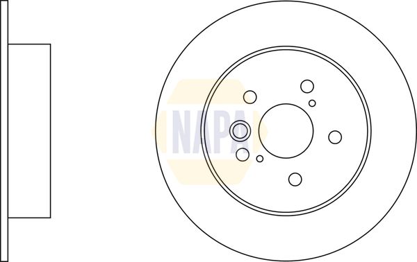Napa NBD5476 Brake Disc - 2