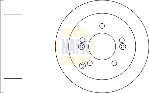 Napa NBD5478 Brake Disc - 2