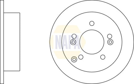 Napa NBD5478 Brake Disc - 2