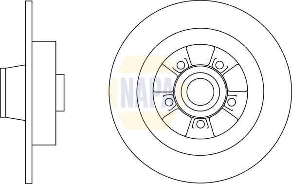 Napa NBD5479 Brake Disc - 1