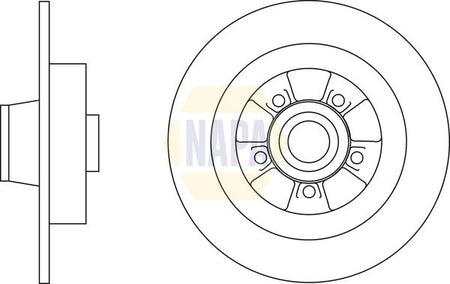 Napa NBD5479 Brake Disc - 1