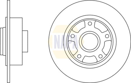 Napa NBD5499 Brake Disc - 1