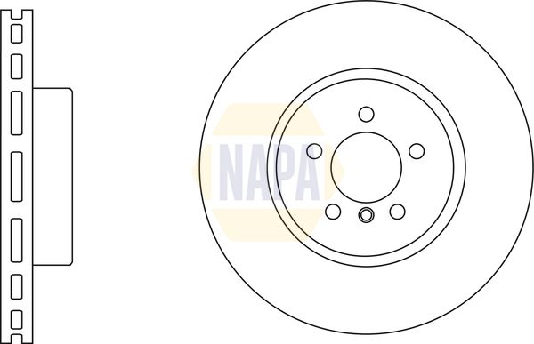 Napa NBD5525 Brake Disc - 1