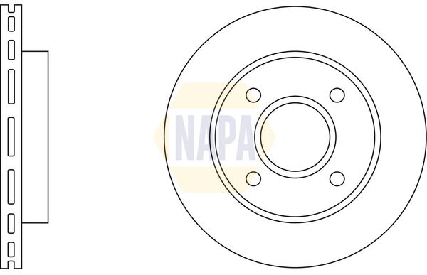 Napa NBD5536 Brake Disc - 3