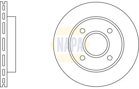 Napa NBD5536 Brake Disc - 3