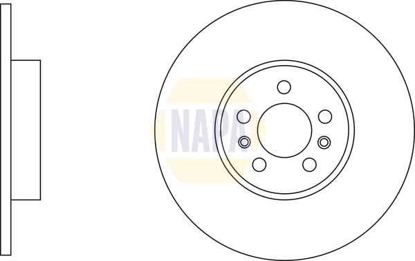 Napa NBD5540 Brake Disc - 2