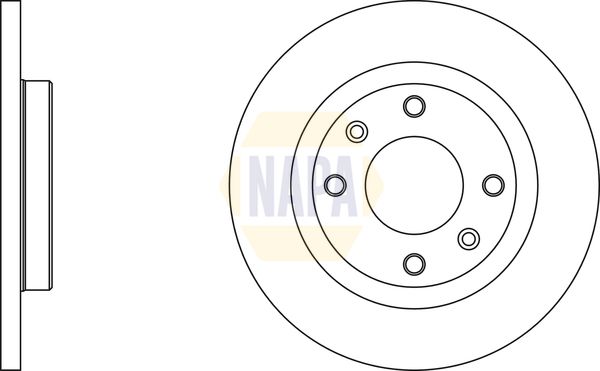 Napa NBD5542 Brake Disc - 1