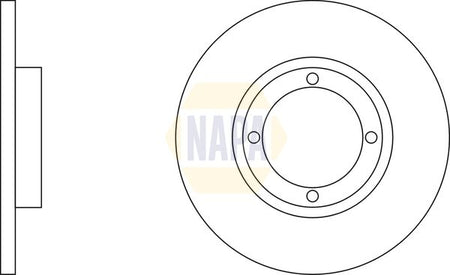 Napa NBD5544 Brake Disc - 2