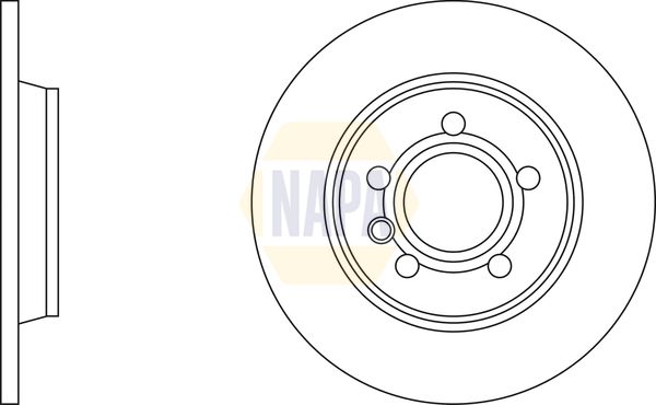 Napa NBD5550 Brake Disc - 1
