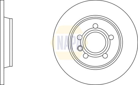 Napa NBD5550 Brake Disc - 1