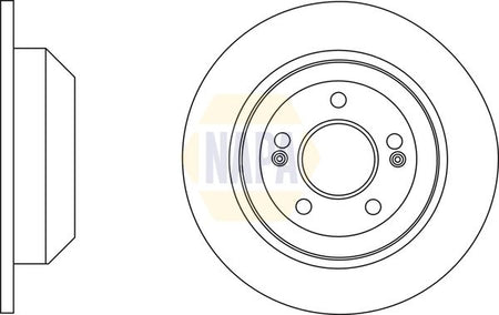 Napa NBD5584 Brake Disc - 1