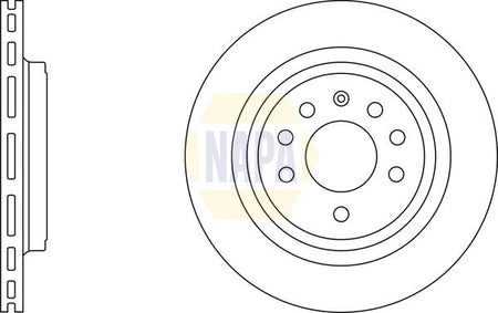 Napa NBD5586 Brake Disc - 1