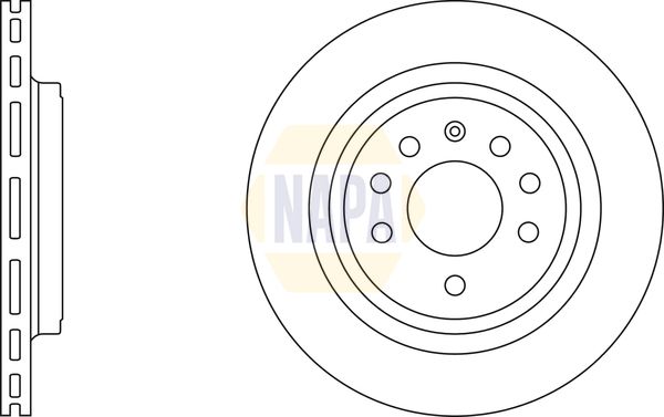 Napa NBD5586 Brake Disc - 1