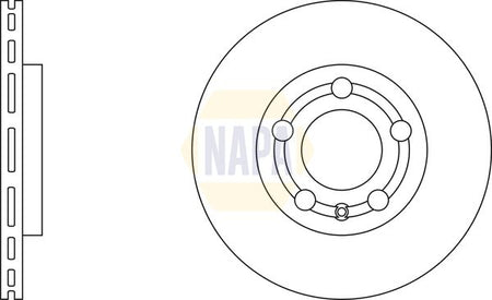 Napa NBD5589 Brake Disc - 1
