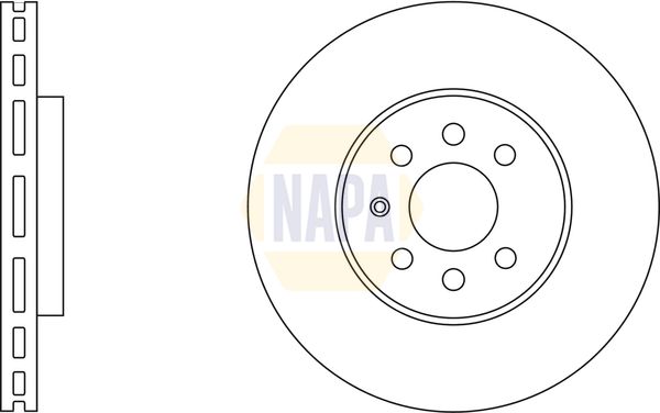 Napa NBD5590 Brake Disc - 2