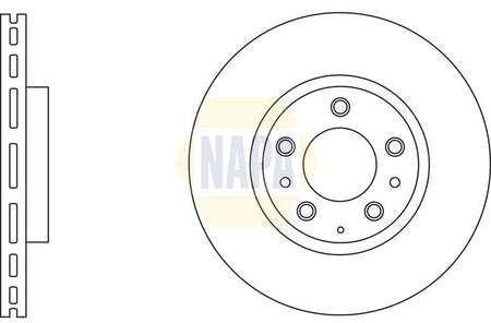 Napa NBD5595 Brake Disc - 1