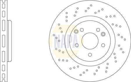 Napa NBD5596 Brake Disc - 1