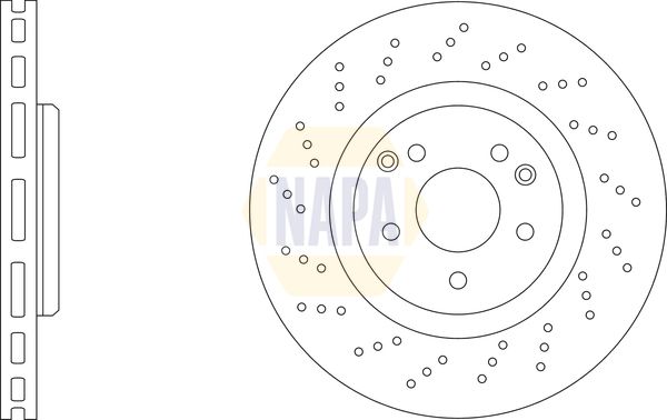 Napa NBD5596 Brake Disc - 1