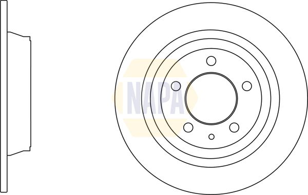 Napa NBD5599 Brake Disc - 1