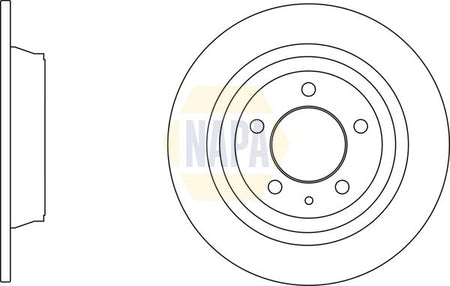 Napa NBD5599 Brake Disc - 1