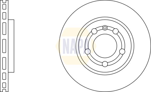 Napa NBD5605 Brake Disc - 1