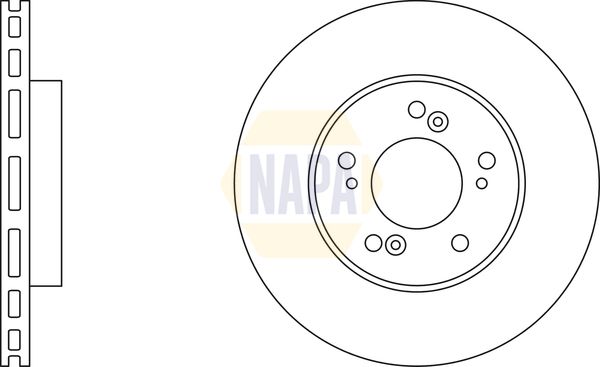 Napa NBD5607 Brake Disc - 1