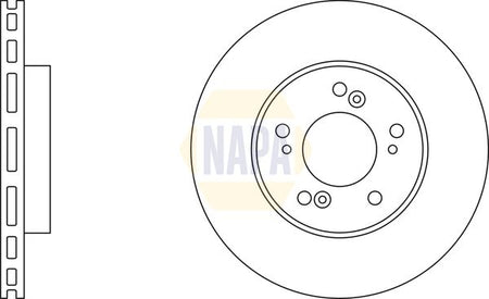 Napa NBD5607 Brake Disc - 1