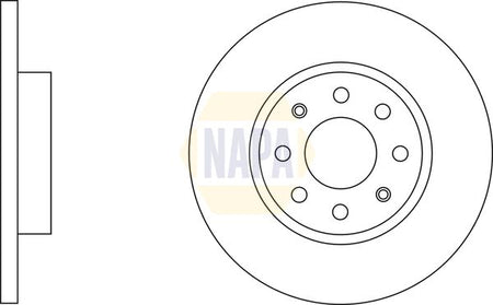 Napa NBD5618 Brake Disc - 1