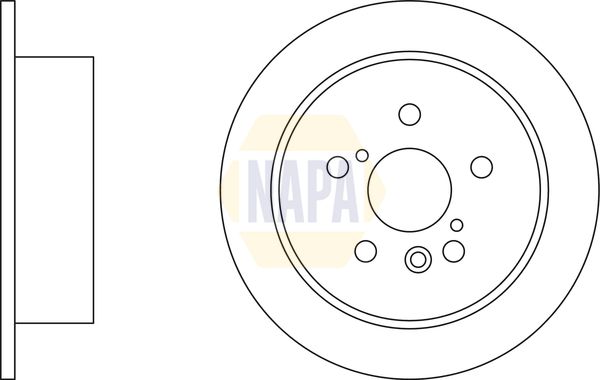 Napa NBD5620 Brake Disc - 1