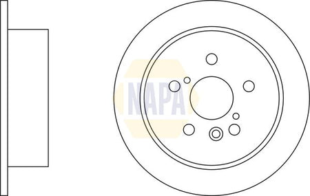 Napa NBD5620 Brake Disc - 1
