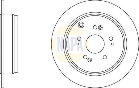 Napa NBD5623 Brake Disc - 1