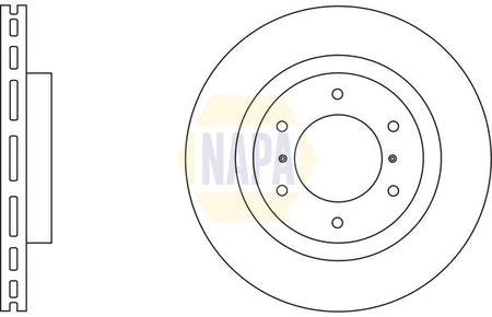 Napa NBD5629 Brake Disc - 1