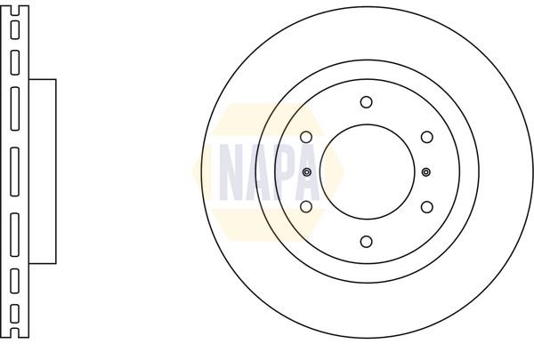 Napa NBD5629 Brake Disc - 1