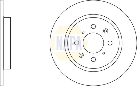 Napa NBD5633 Brake Disc - 1