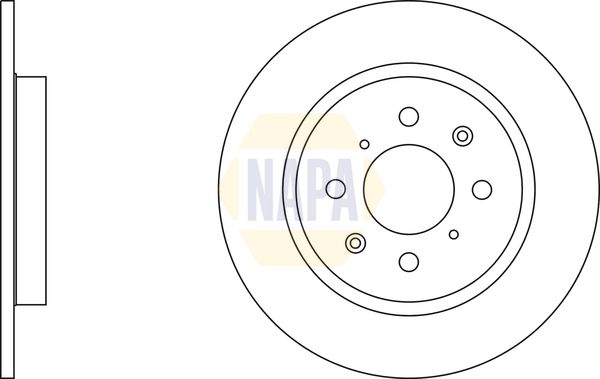 Napa NBD5633 Brake Disc - 1