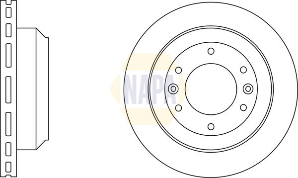 Napa NBD5635 Brake Disc - 1