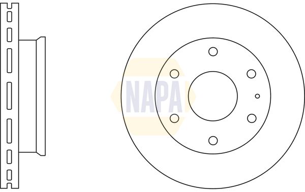 Napa NBD5637 Brake Disc - 1